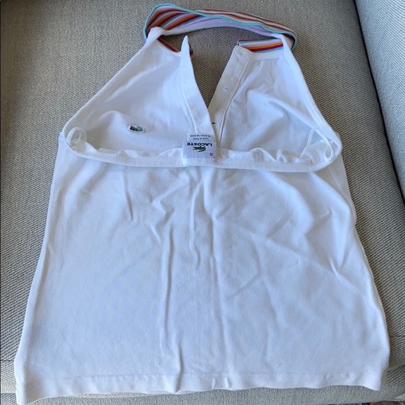 Woman’s adorable white Lacoste tank top - Picture 2 of 2